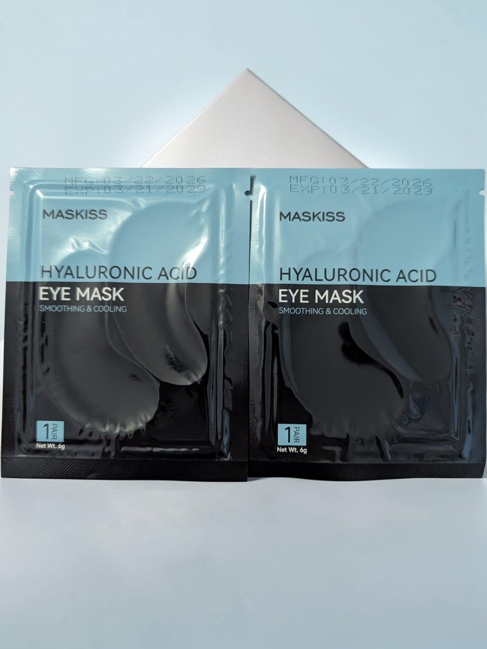 Maskiss Hyaluronic Acid Eye Masks - Smoothing & Cooling - 2 Pair Lot (NWT)